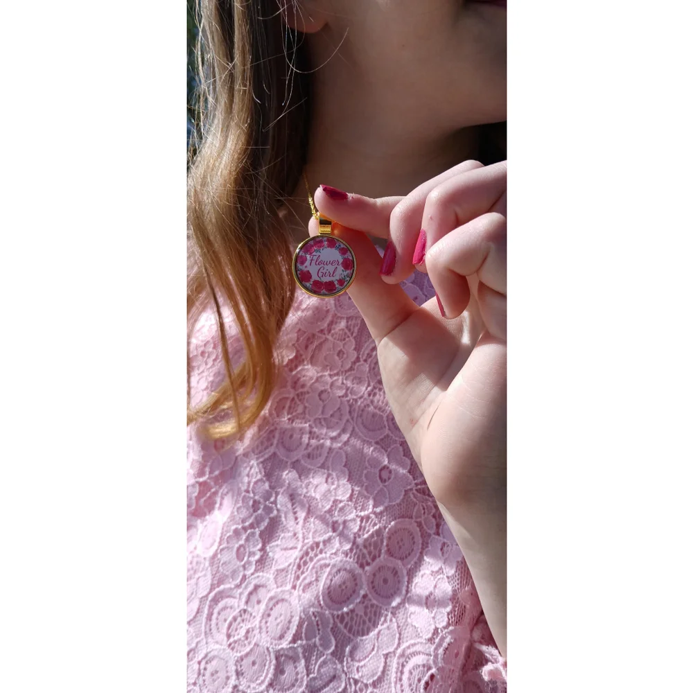 Flower Girl Necklace: Wedding Keepsake Gift